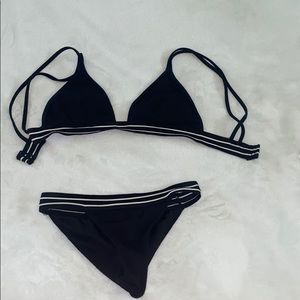 black bathing suit